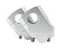Moto Elevador Manillar Abrazadera Manillar Montaje Elevador Manillar Aluminio Para Para R 1200GS Para ADV Para R1200 Para GS Adventure(28mm Silver)