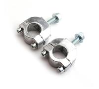 Moto Elevador Manillar Adaptador De Elevadores De Manillar De 7/8 ''y 22 Mm Abrazadera De Barra De Manillar De Motocicleta 1 Par(Silver)