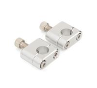 Moto Elevador Manillar Manillar Universal Para Motocicleta Elevadores Barra Gruesa Accesorios Adaptadores Abrazadera Montaje 22 Mm 28 Mm(22mm silver)