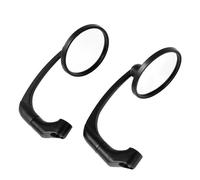 Moto Espejo Retrovisor Espejo Retrovisor Universal Para Motocicleta, Espejo Manillar Redondo 8mm Y 10mm Para Kawasaki Para Suzuki Para GN125 Para Cafe Racer Personalizado Retrovisores Laterales(Negro)