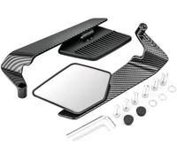 Moto Espejo Retrovisor para Kawasaki VN900 Classic Custom Lateral Soporte, Espejos Laterales Extremo Barra Universal Aleación Aluminio Sin Vibraciones Ajustable,A