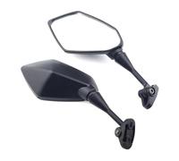 Moto Espejos Retrovisores para Kawasaki Ninja Z1000SX 2011-2016,Espejos Retrovisores Ajustables Nítidos Resistentes Excepcionales Accesorios,A-Black