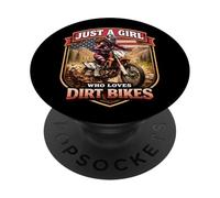 Moto Freak Funny Motorbike Lover Dirt Bike Rider American MX PopSockets PopGrip Adhesivo