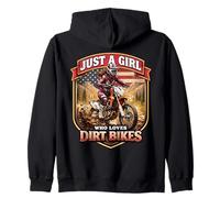 Moto Freak Funny Motorbike Lover Dirt Bike Rider American MX Sudadera con Capucha