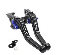 Moto Freno Manija Manetas De Freno Y Embrague Para Motocicleta Para Yamaha X-MAX XMAX 125 250 300 400 2023 2024 2025, Maneta Manillar Ajustable CNC Palanca Maneta Embrague(Color 1)