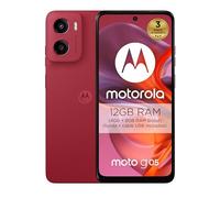 Moto g05 12GB (4G+8GB RAM Boost)/256GB Rojo, España, Pantalla superbrillante de 6.67", Sistema de cámaras de 50 MP, Modo Retrato con IA, Textura soft luxe, Corning Gorilla Glass 3, batería 5200 mAh,