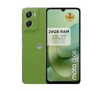moto g06 24GB (8GB+16GB RAM Boost)/256GB color PANTONE TENDRIL, Gran pantalla 6.88" con sonido Dolby Atmos®, Sistema de cámara con IA de 50 MP, Protección contra el agua IP64, Batería de 5100 mAh
