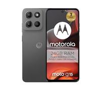 Moto g15 24GB Tornado(8GB+16 GB RAM Boost)/512GB Gris, España, pantalla de 6,72”FHD+, sistema de cámaras de 50MP y objetivo ultra gran angular, Batería 5200mAh, carga TurboPower 18W, acabado soft luxe