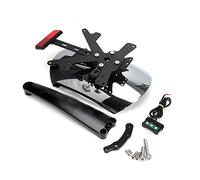 Moto Guardabarros Soporte Guardabarros Trasero Motocicleta Protector contra Salpicaduras para para R Nine T para Scrambler para Racer /5 2014-2020, Matrícula(Plata)