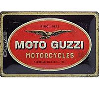Moto Guzzi Motos Logo Relieve Letrero Metal 300mm x 200mm