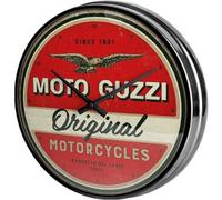 Moto Guzzi Nostalgia Reloj de Pared Cristal 31 cm Wall Clock Moto Bicicleta I...