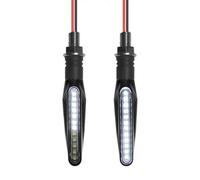 Moto indicador Luces Luz de señal Giro para Motocicleta, 12 V, ámbar, Blanca, Azul, roja, LED, Intermitente Agua, lámpara para, 2 Unidades