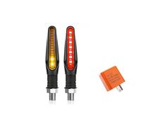 Moto Indicadores Compatible Con Suzuki Para GSF1250 Para DL1000 Para GSF650 Para SV650 SV400 Para GSF650 SV1000 10 Mm 12 V Señales De Giro Luz Intermitente Que Fluye Trasera(D)