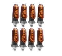 Moto Indicadores Para CB400 CB400SF Para CBR500R Para CB500F Para CB190R Para Hornet 600 Para CB600F CB599 CB900 CBF900 Luz Intermitente De Señal De Giro Hermética 8 Mm(Orange,8pcs)