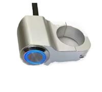 Moto Interruptor Manillar Interruptor De Luz Antiniebla para Manillar De Motocicleta, Interruptores De Señal De Giro De Arranque De Bocina Interruptores Motocicleta(Blue)
