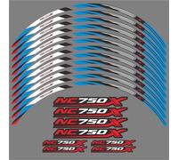 Moto Llantas Pegatinas Pegatinas Para Llantas De Motocicleta, Accesorios Impermeables Con Franjas Para Llantas Para H&onda NC750 NC 750 X 750X NC750X 2014-2024 2023 2022 2020 2021 Ruedas Calcomanías(A
