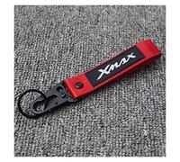 Moto Llaveros Llavero De Motocicleta para Yamaha XMAX250 XMAX300 Xmax 250300 Todos Los Años Llavero Bordado Llavero Llavero Negro Azul Rojo (Color : Rojo, Size : Normal)