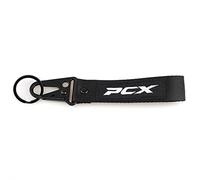 Moto Llaveros Llavero De Motocicleta Regalo para HON-DA PCX125 PCX150 PCX 125150 Llavero Universal Accesorios De Anillo Rojo Azul (Color : Black 1 Piece, Size : Normal)