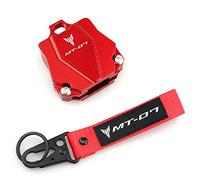 Moto Llaveros para Yamaha MT07 MT-07 2015-2021, Accesorios Universales para Motocicleta, Carcasa para Llave, Funda Protectora Y Llavero (Color : 1 Set Red, Size : B)