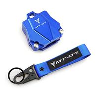 Moto Llaveros para Yamaha MT07 MT-07 2015-2021, Accesorios Universales para Motocicleta, Carcasa para Llave, Funda Protectora Y Llavero (Color : 1 Set Blue, Size : B)
