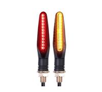 Moto Luces Traseras 2/4 Uds. Intermitentes para Motocicleta Luz LED 12 * 335SMD Intermitente Agua Corriente IP67 Indicador Intermitente Flexible 12V Luces Intermitentes