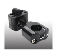 Moto Manillar Elevador Adaptador De Abrazadera De Montaje Para Elevadores De Manillar De Aluminio CNC De 22 Mm A 28 Mm Para Carreras De Motos De Cross.(Negro)