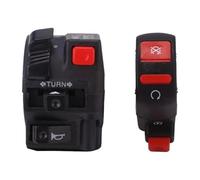 Moto Manillar Interruptor de control Faros, Intermitentes Izquierdo Y Derecho, Bocina, Interruptor De Encendido, Botón De Arranque Para VFR400 RR NC30 RVF400 NC35(1 Pair)