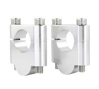 Moto Manillar Riser para Can-Am para DS450 para Arctic para Motocicleta Cat1000 7/8 "22 mm elevadores de Manillar Montaje Barra Gruesa Elevador Manillar Motocicleta(Silver Riser 30mm)