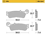 Moto-Master Nitro Race - Pastillas de freno delanteras para Yamaha 21 WR450F, 20-21 YZ450F, 21 YZ250F