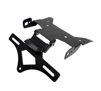 Moto matrícula Soporte Portamatrícula para CFMOTO CF700MT 700MT MT700 2025 Soporte Matrícula Plegable Ajustable Motocicleta Luz Señal Giro Trasera LED(Black FOR 700MT)