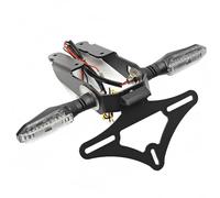 Moto matrícula Soporte Portamatrícula para Kawasaki para Ninja para 650 para Z650 2017-2024 Soporte Matrícula Luces Indicadoras Señal Giro(Z650)