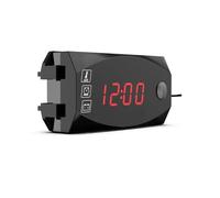 Moto Medidor Número Cambio Voltímetro Digital 3 En 1 Para Motocicleta, Reloj, Termómetro, Led De Tiempo, IP67, Accesorio Universal Para 12V