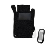 moto-MOLTICO Alfombrilla Conductor Velours - Lado Conductor Alfombrilla Coche - Negro - 1 Pieza - Apto para Mercedes-Benz C-Klasse W203 2000-2007