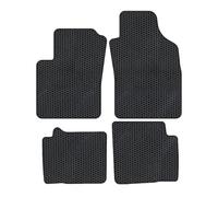 moto-MOLTICO Eva - Alfombrillas para coche aptas para Fiat 500 2020, híbridas, antideslizantes e impermeables