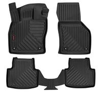 moto-MOLTICO Juego de 4 Alfombrillas Coche Goma 3D para Todo Tipo de Climas - Tapetes para Carro Antideslizantes y Resistentes al Agua - Aptas para VW Passat B8 (2014-2023)