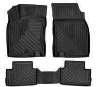 moto-MOLTICO Juego de 4 Alfombrillas Coche Goma 3D para Todo Tipo de Climas - Tapetes para Carro Antideslizantes y Resistentes al Agua - Aptas para Nissan Qashqai (J11) (2014-2021)