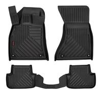 moto-MOLTICO Juego de 4 Alfombrillas Coche Goma 3D para Todo Tipo de Climas - Tapetes para Carro Antideslizantes y Resistentes al Agua - Aptas para Audi A4 (B8) (2007-2015)