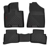 moto-MOLTICO Juego de 4 Alfombrillas Coche Goma 3D para Todo Tipo de Climas - Tapetes para Carro Antideslizantes y Resistentes al Agua - Aptas para Kia Sportage III 2015-21 / Hyundai Tucson 2015-20