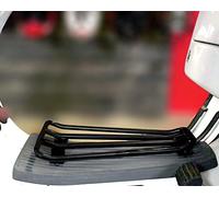 MOTO NOSTRA Portaequipajes negro mate compatible con Vespa PX 80-200 (1984-), T5, Super, Sprint, Rally 180 200