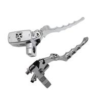 Moto Palancas Freno Y Embrague Bomba Freno Hidráulica Delantera Motocicleta Cilindro Maestro Palanca Disco Izquierda Y Derecha Universal Con Interruptor M10 25/22mm(22MM)