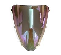 Moto Parabrisas Visera For Ninja ZX6R 2005-2008 For ZX10R 2006-2007 Windshield Windscreen Alerón Delantero(Light Iridium)