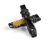 Moto Pedal Para 1 Par De Estriberas Universales Pasajero Trasero Motocicleta Pedales Reposapiés Scooter Modificación Aluminio Moto Pedales(Gold)
