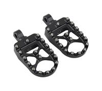 Moto Pedal Para Dyna Sportster Para FLFB Para FLSTF Iron 883 Softail Street Glide Reposapiés Anchos CNC Motocicleta Pedales Accesorios Descanso Moto Pedales(Black)