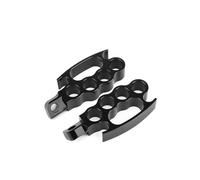 Moto Pedal Para Sportster 883 Touring Dyna Softail Fatboy Road Glide V-Rod Pedal De Reposapiés 45 Grados Control Pie Motocicleta Moto Pedales(Black)