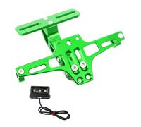 Moto Porta-Matrícula para CFMOTO 650MT 650NK 400NK GT Motocicleta Trasera Ajustable Soporte para Matrícula Luz LED(Green)