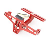 Moto Porta-Matrícula para NC700S para NC750S para CBR250RR para CBR650F Soporte Matrícula Aluminio Kit Eliminador Guardabarros Limpio Trasero(Red)