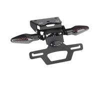 Moto Porta-Matrícula para Suzuki para GSX-8S 2025 Eliminador Guardabarros Marco Trasero Placa LED con Lámpara Señal Giro Soporte Licencia Ajustable(Type B)