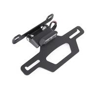 Moto Porta-Matrícula para Suzuki para GSX1300R 2020 Guardabarros Limpio Trasero Marco Eliminador Luz LED Soporte para Matrícula Ajustable(Type B)