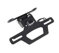 Moto Porta-Matrícula para Suzuki para GSX1300R 2020 Guardabarros Limpio Trasero Marco Eliminador Luz LED Soporte para Matrícula Ajustable(Type A)