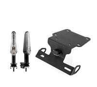 Moto Porta-Matrícula para Tenere 700 para El Mundo para Raid 2019-2026 Guardabarros Limpio Trasero Eliminador LED Soporte Matrícula(B with Blinker)
